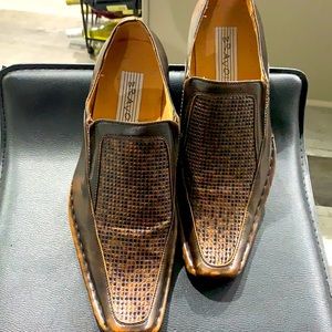 Men Bravo dress shoes chocolate Brown size 10